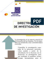 DIRECTRICES DE INVESTIGACIÓN