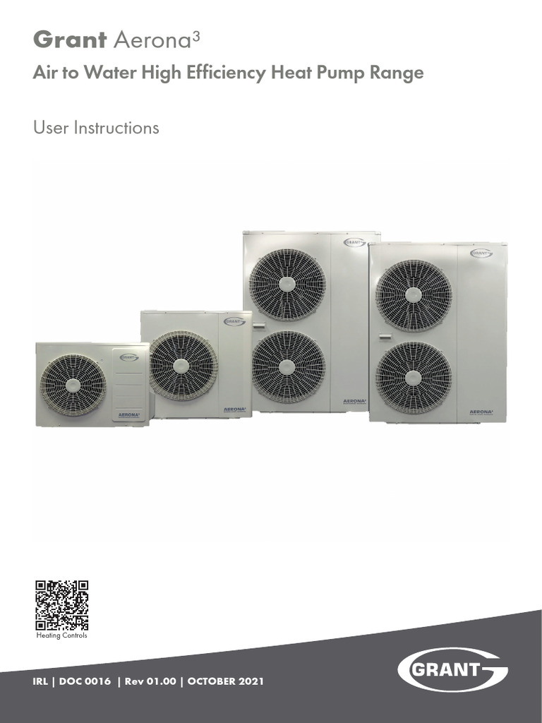 Irldoc0016 Ashp User Instructions | PDF | Water Heating | Thermostat