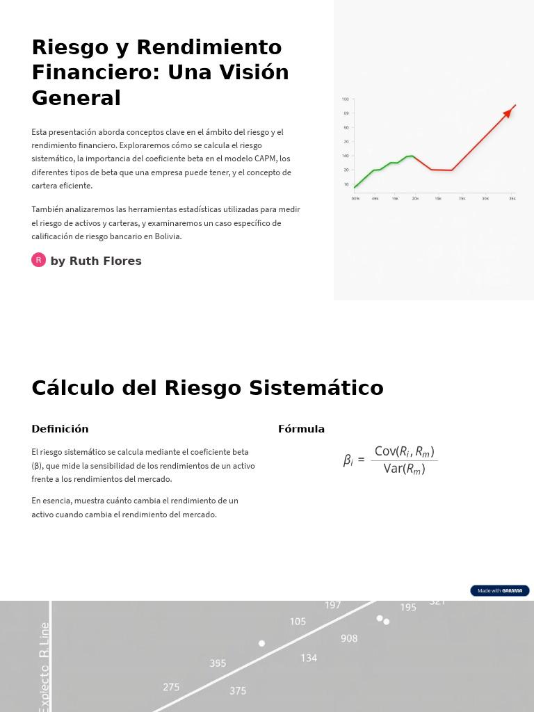 Riesgo y Rendimiento Financiero Una Vision General | PDF | Beta ...