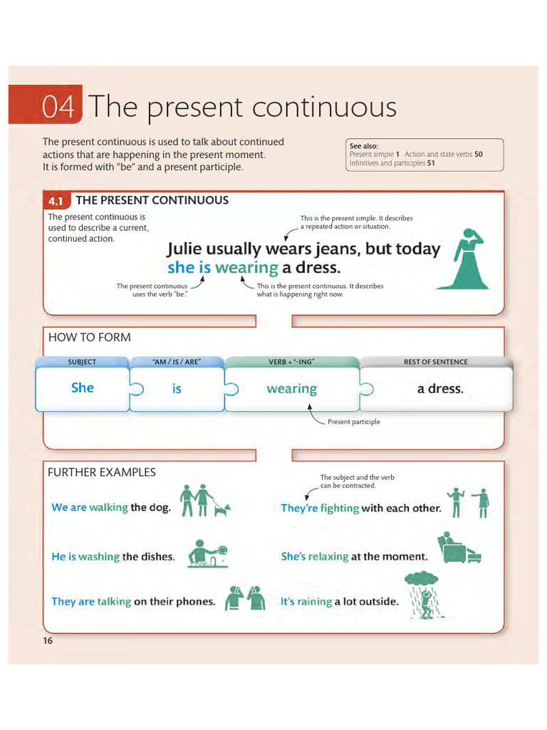 Understanding the Present Continuous Tense | PDF | Verb | Subject (Grammar)