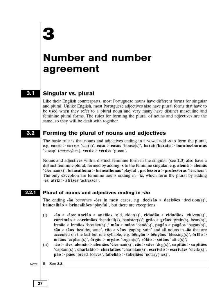 3- Numbers and Plural | PDF | Grammatical Gender | Plural