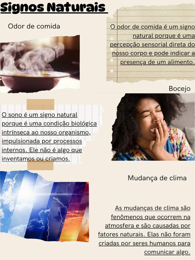 Signos Naturais e Convencionais | PDF | Comunicação | Tempo