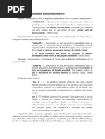 Da ameaça a estabilidade política de Honduras