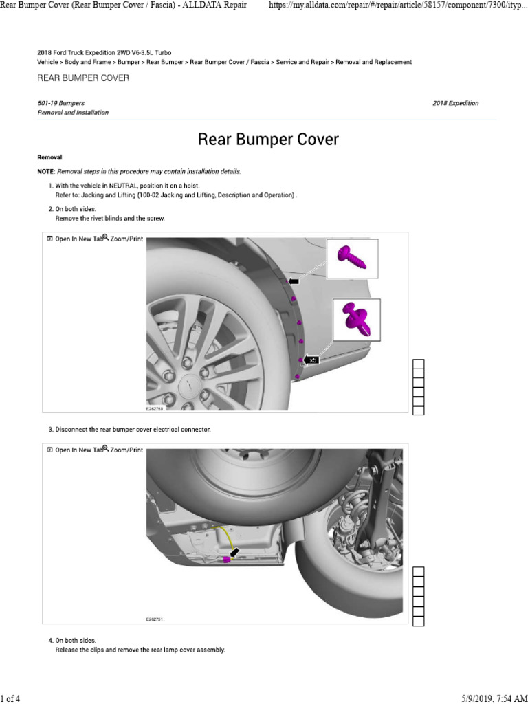 Rear Bumper Cover Repair Guide | PDF