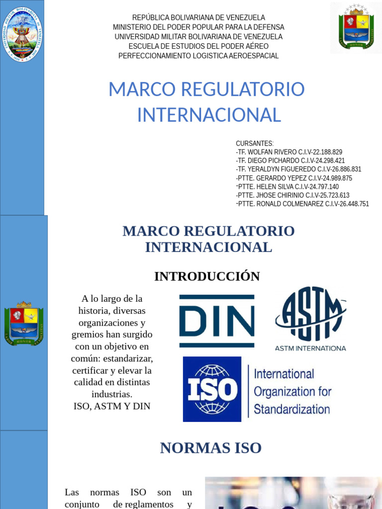 Marco Regulatorio Internacional en Calidad | PDF | Calidad (comercial ...