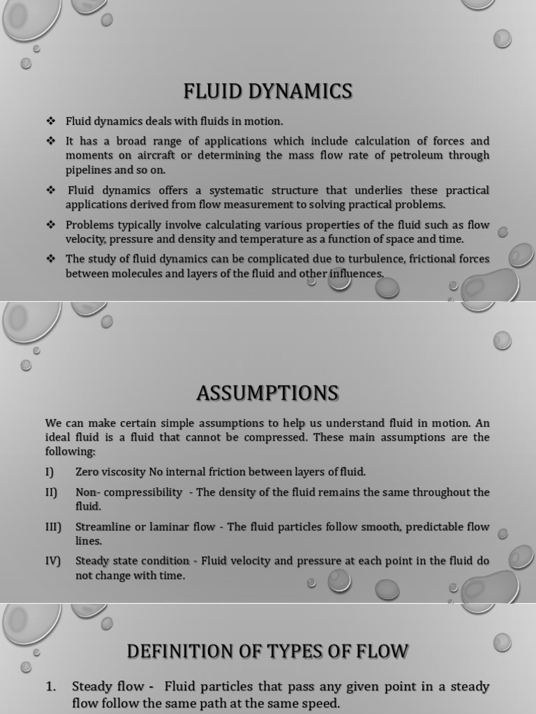 Understanding Fluid Dynamics Basics | PDF | Fluid Dynamics | Physics