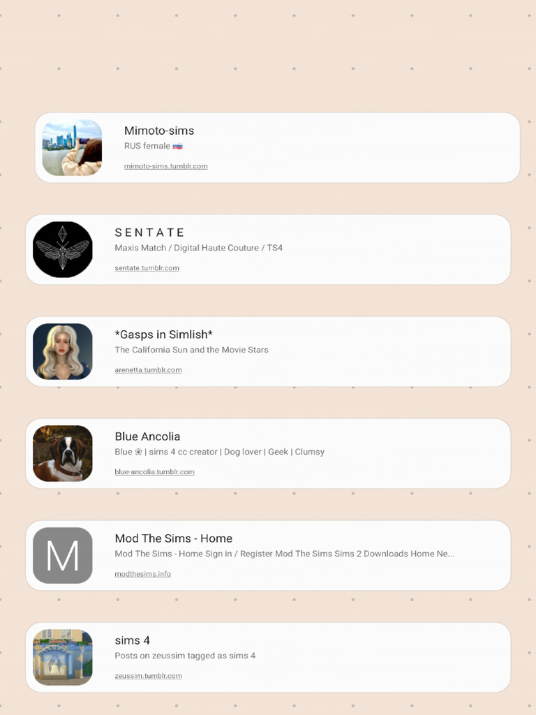 Tumblr Sims - 240116 - 030048 | PDF