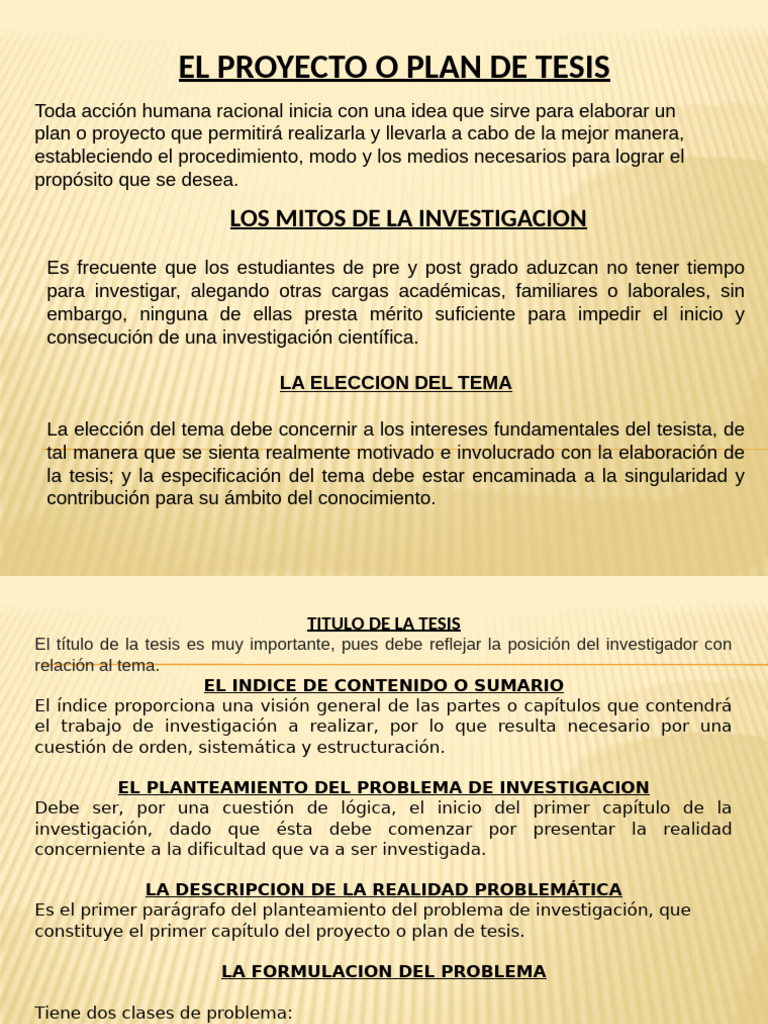 Guía para Elaborar un Plan de Tesis | PDF | Conocimiento | Realidad