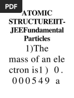 Atomic Structure Iit