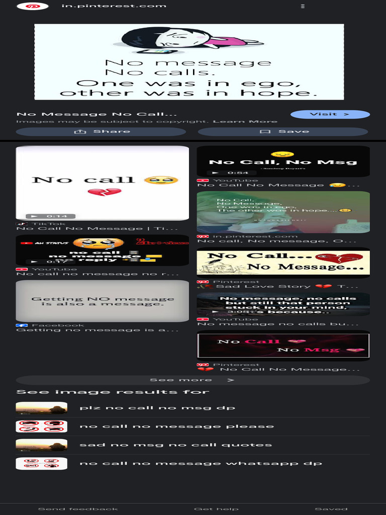 Attitude Ahe So No Calls and No MSG - Google Search | PDF