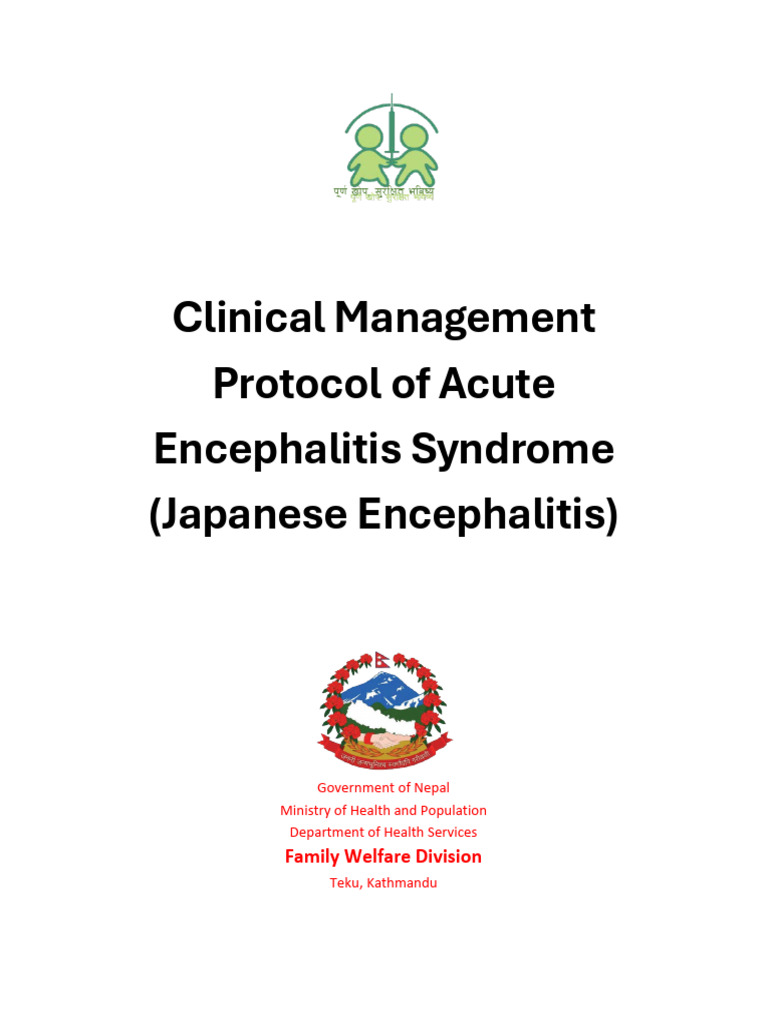 Acute Encephalitis Syndrome Management Guide | PDF | Malaria | Medical ...