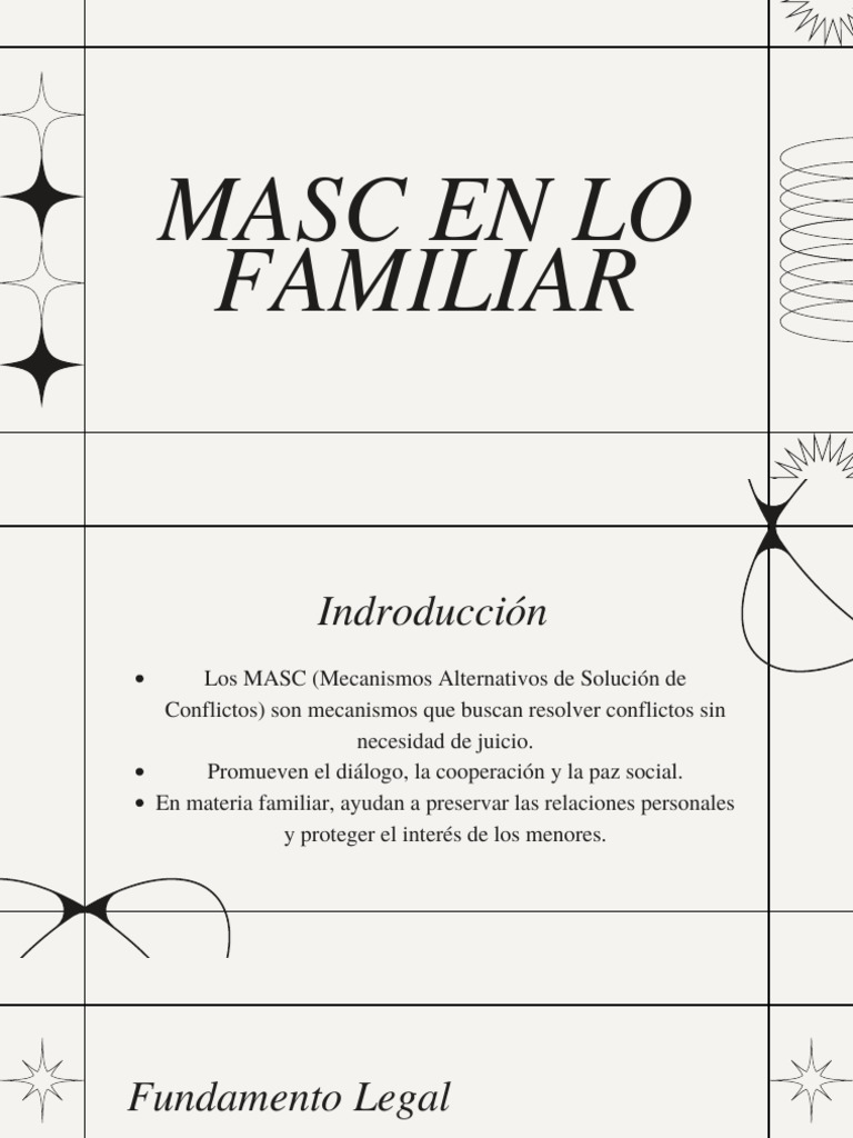 MASC en Conflictos Familiares: Mediación Efectiva | PDF | Mediación ...