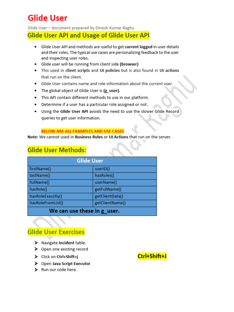 Glide User API Overview and Usage | PDF | User (Computing) | Computer ...