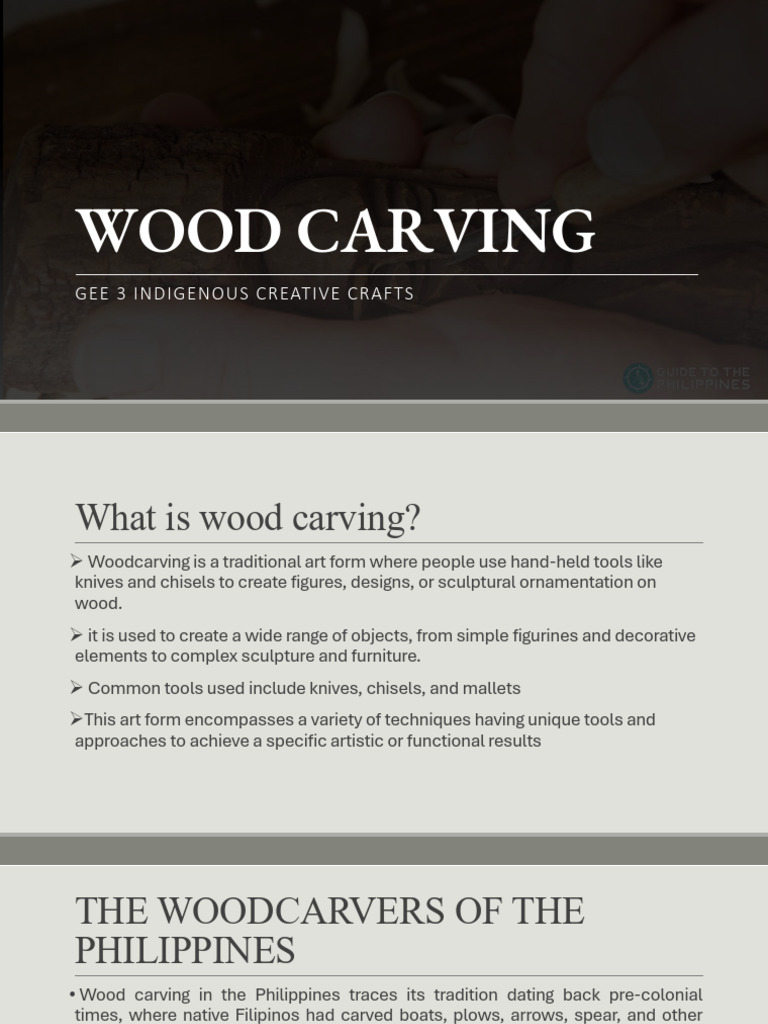 GEE3 3 Woodcarving | PDF | Wood Carving