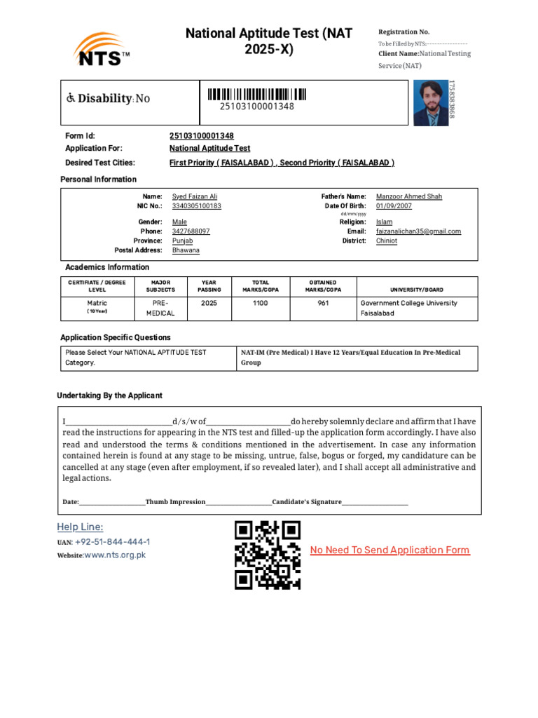 NTS - Candidate (Portal) | PDF