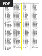 Ordinal Numbers 1 to 100 Guide | PDF