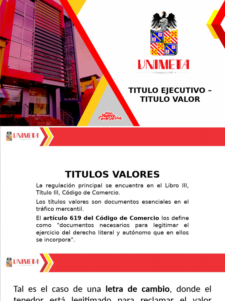 Titulo Ejecutivo - Titulo Valor en Colombia | PDF | Instrumento negociable