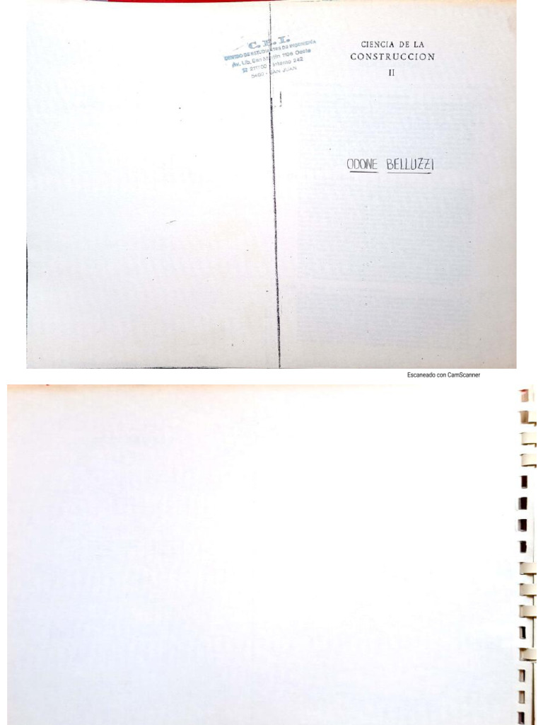 Ciencia de La Construccion Odone Belluzzi Tomo II - Compress | PDF