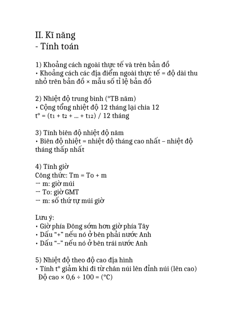 Ki Nang Tinh Toan | PDF