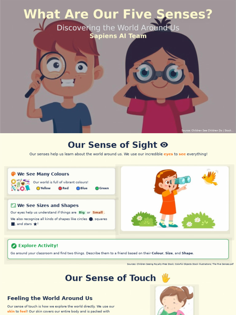Understanding Our Five Senses | PDF | Taste | Senses