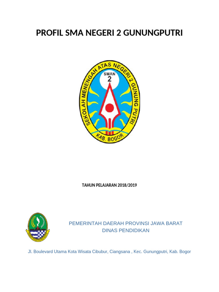 Profil Sma Negeri 2 Gunungputri 2019 | PDF