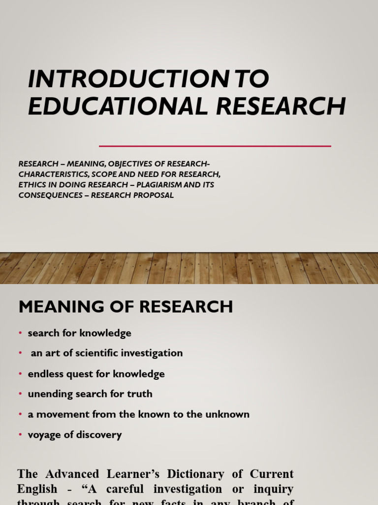 Educational Reseacrh | PDF | Scientific Method | Educational Technology