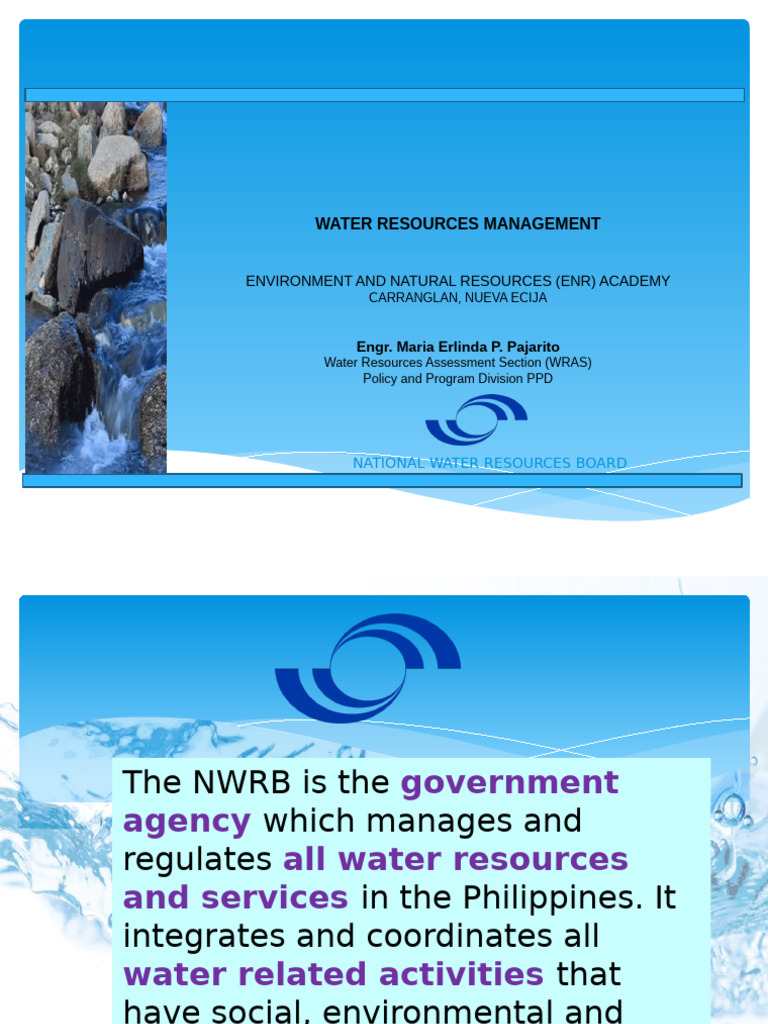 Water Resources Management (NWRB) | PDF | Water | Water Pollution