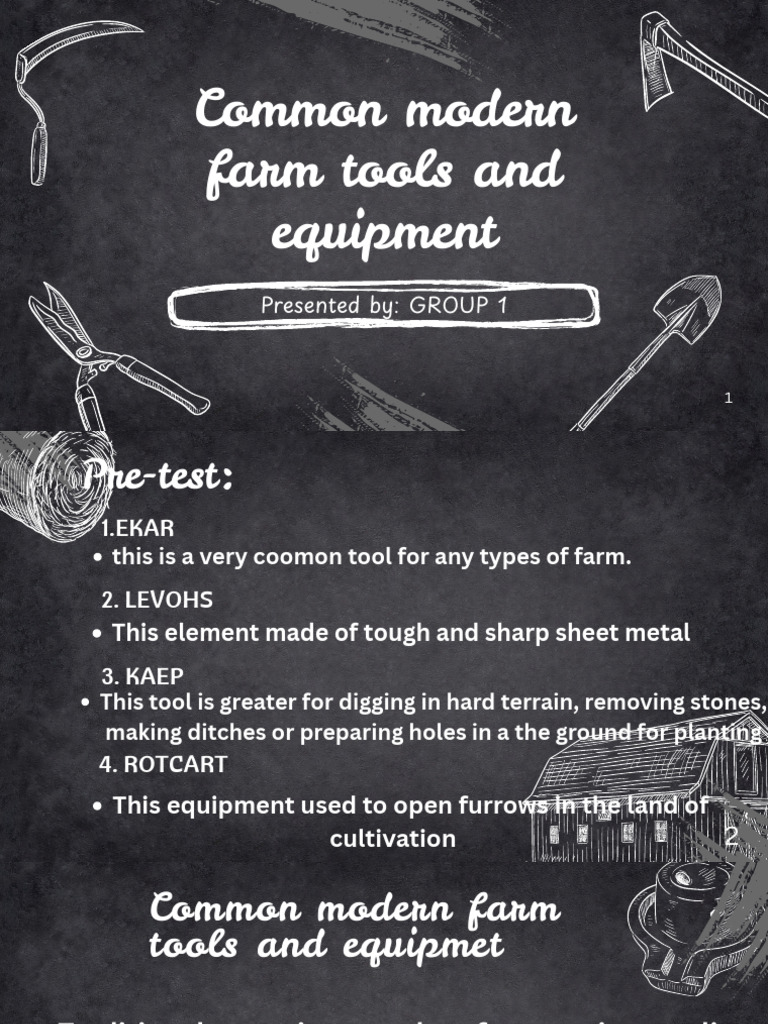Essential Modern Farm Tools List | PDF | Plough | Tractor