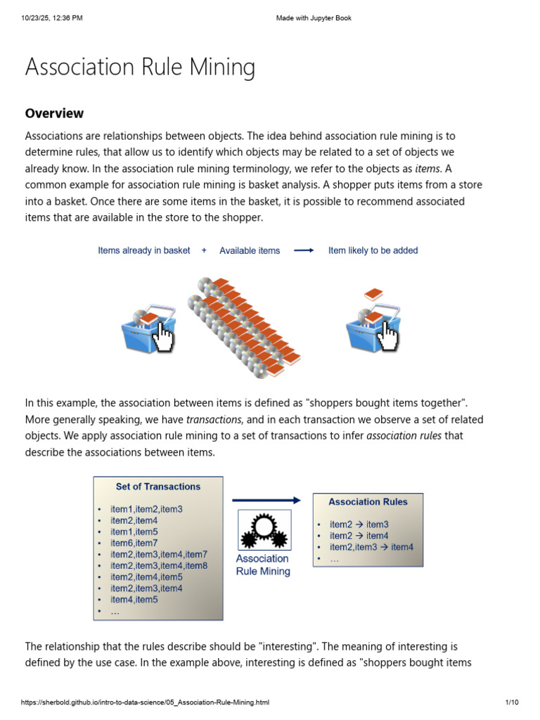 07 Association Rule Mining | PDF | Algorithms | Applied Mathematics