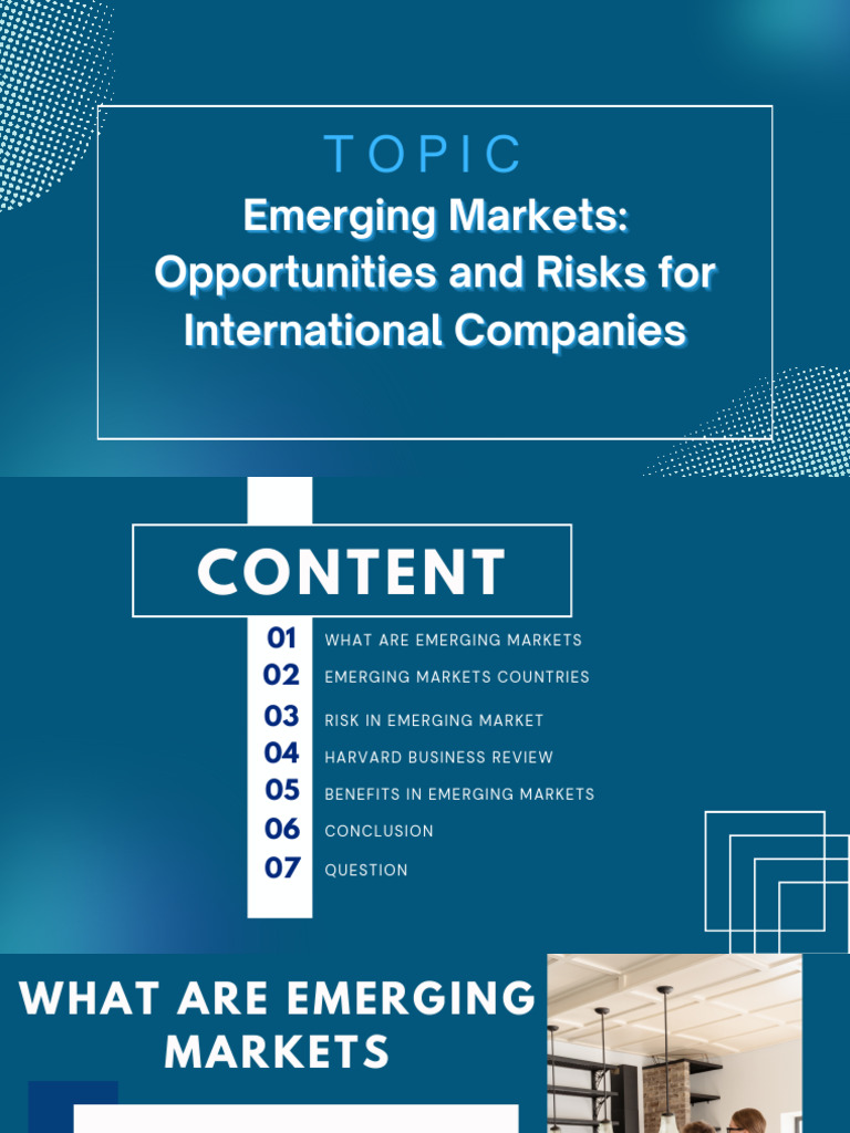 Opportunities and Risks in Emerging Markets | PDF | Market (Economics ...