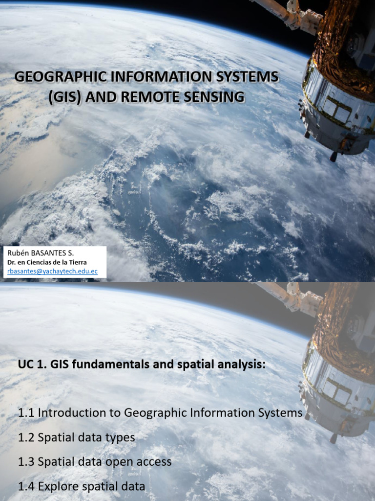 GIS and Remote Sensing Overview | PDF | Geographic Information System ...