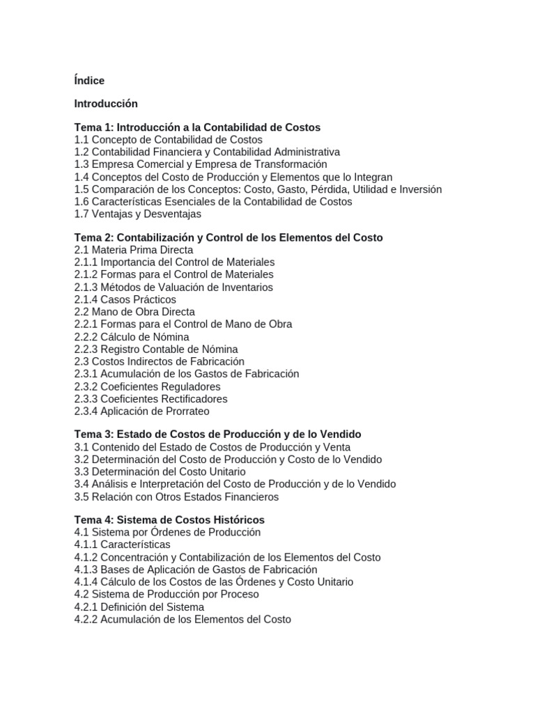 Guía Completa de Contabilidad de Costos | PDF | Contabilidad ...