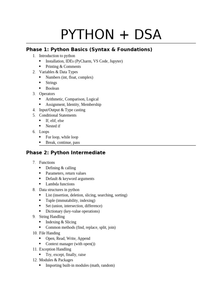 Python Basics to OOP: Complete Guide | PDF