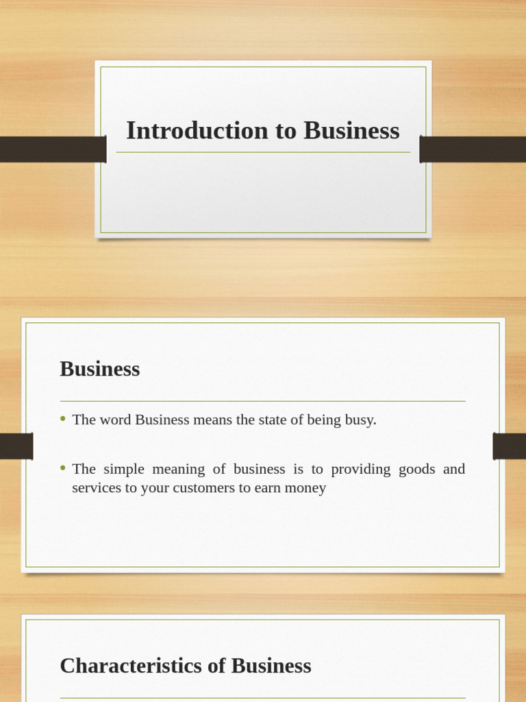 Introduction To Business 1 | PDF