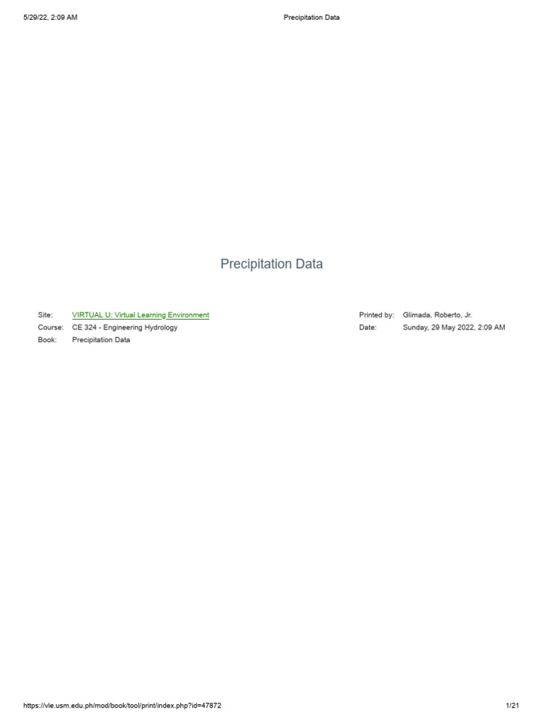 Precipitation Data | PDF | Rain | Moving Average