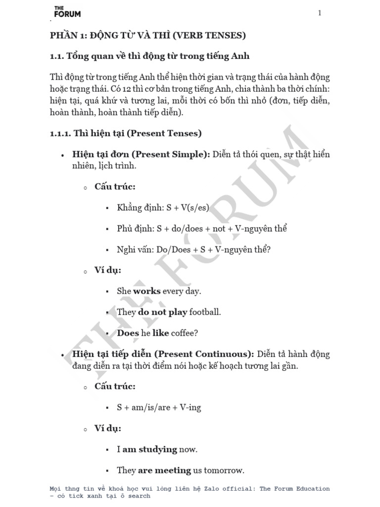 Intensive Phan 1 | PDF