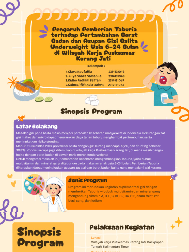 Efektivitas Taburia untuk Gizi Balita | PDF