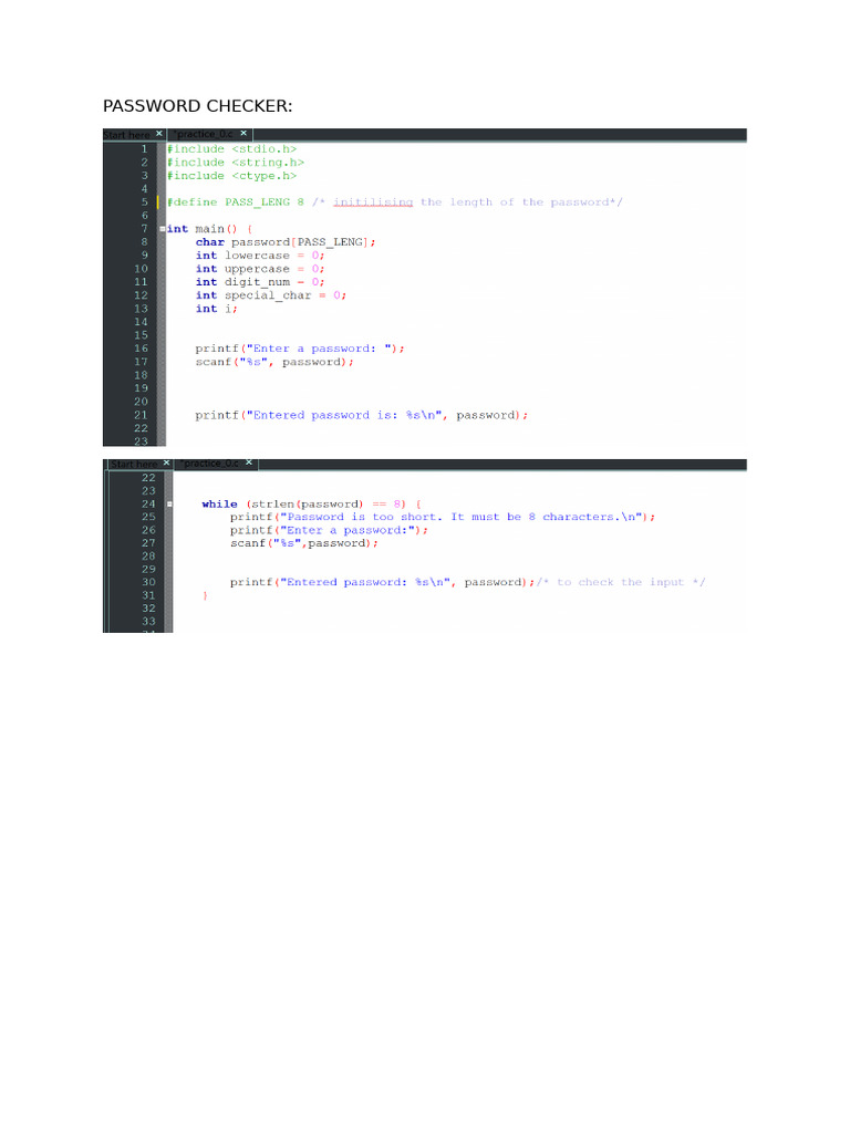 Password and Stats Library Checker Guide | PDF