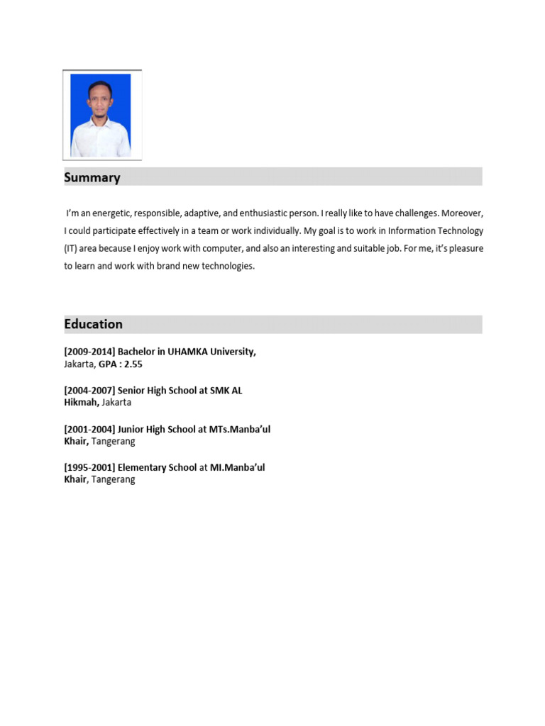CV Muhammad Robin Detail Projects | PDF | Ajax (Programming ...