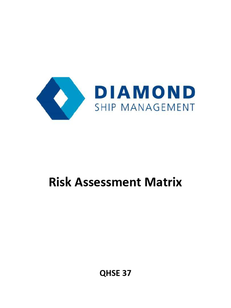 Risk Assessment Matrix for Ship Management | PDF | Occupational Safety ...