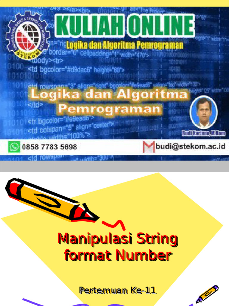 Panduan Manipulasi String dan Numerik | PDF