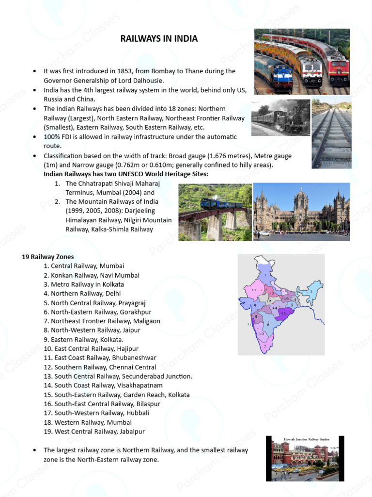 Overview of Indian Railways System | PDF | Rail Transport | Transport