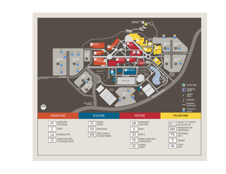 EVC Parking Information and Zones | PDF