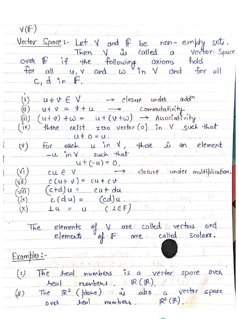 1.4 Vector Space, Linear Dependence Independence | PDF