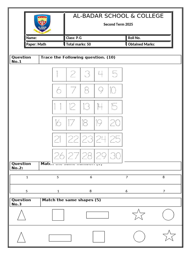 Math Exam Paper for P.G Class 2025 | PDF