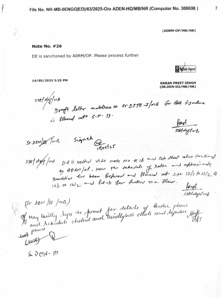 Case file received from Division MB to LKO under ADEN-SPN | PDF