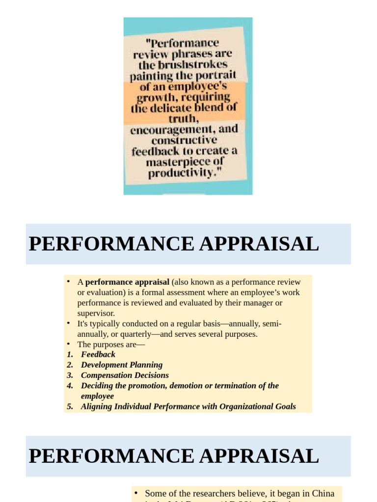 Performance Appraisal | PDF | Performance Appraisal | Psychology