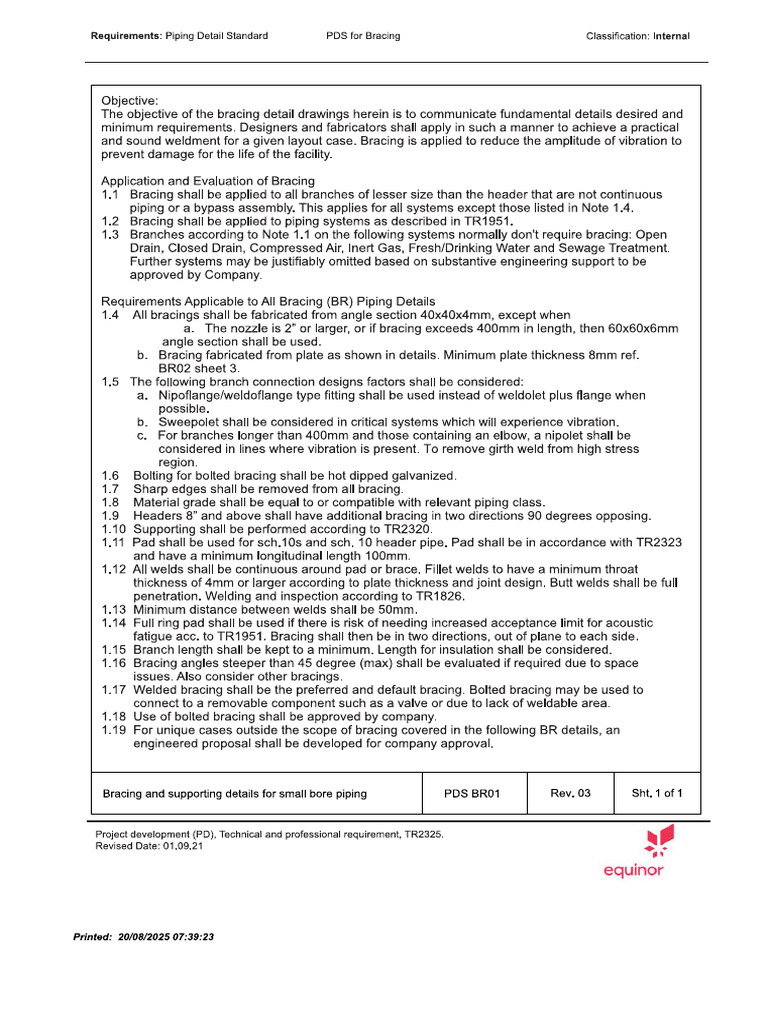 PDS For Bracing Final Draft - Ai | PDF