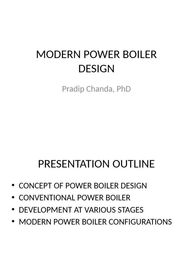 Modern Power Boiler Design Overview | PDF | Boiler | Heat Transfer