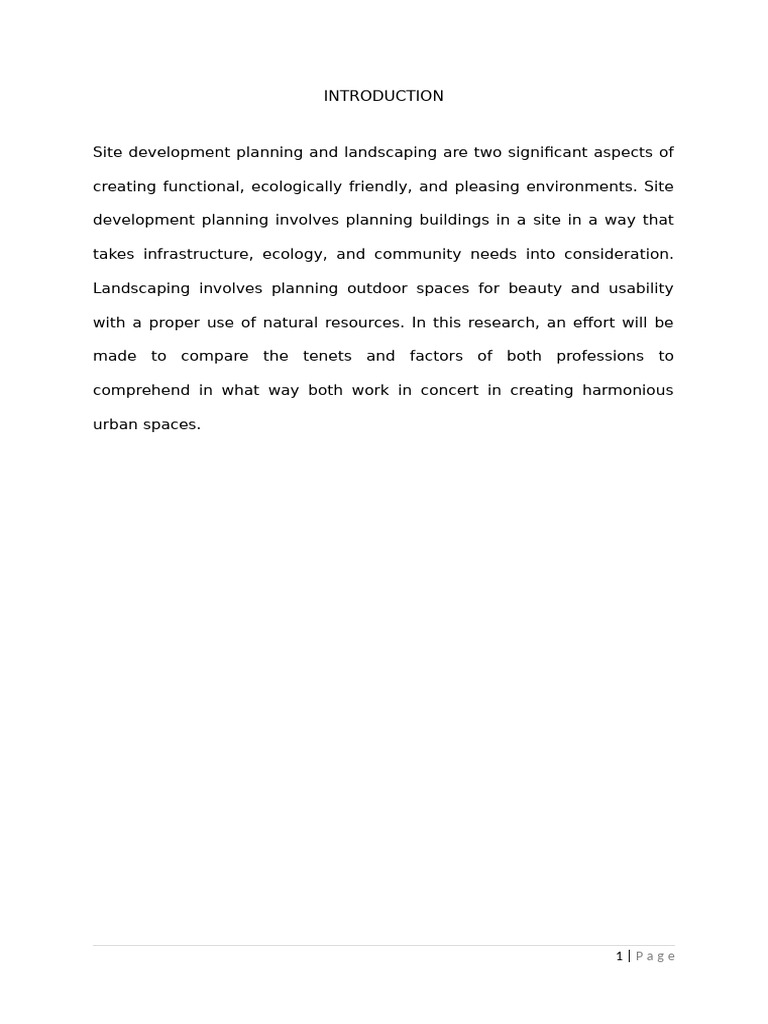 Site Development and Landscaping Guide | PDF | Infrastructure ...